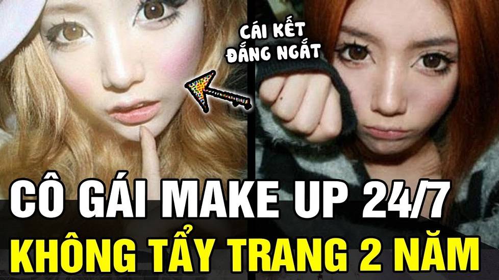Cô gái make up liên tục, không chịu tẩy trang trong suốt 2 năm và cái kết