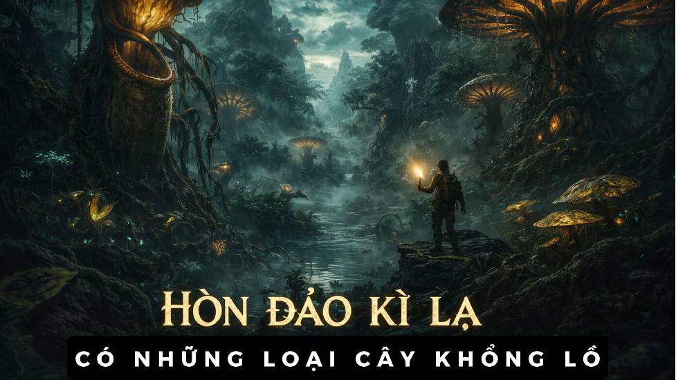 Hòn đảo kì lạ có những loại cây khổng lồ ở Nga