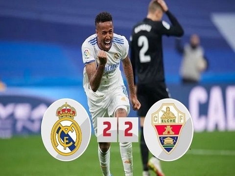 Real Madrid 2-2 Elche (Vòng 22 La Liga)
