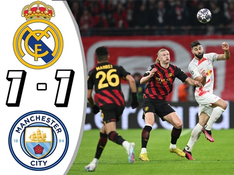 Real Madrid 1-1 Manchester City (Bán kết lượt đi Champions League 2022/23)