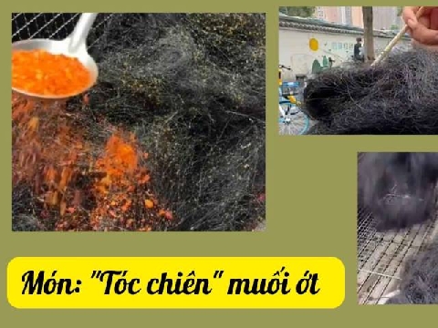 'Tóc' chiên - món đường phố mới nổi tại Trung Quốc