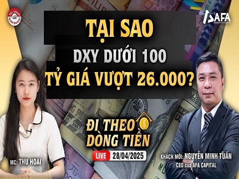 TẠI SAO DXY DƯỚI 100 TỶ GIÁ VƯỢT 26.000?