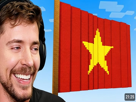 Toàn cảnh hành trình MrBeast "du lịch" Việt Nam qua thế giới Minecraft